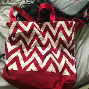 Red Chevron Bag